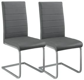 Juskys Set 2 scaune consola Vegas - gri