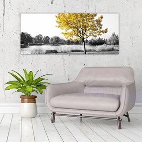 Tablou - relaxare în parc (120x50 cm)