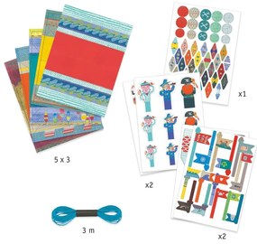 Set origami din hârtie impermeabilă cu accesorii Djeco Boats
