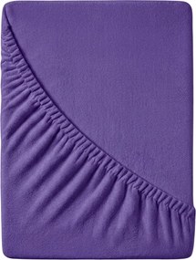 Cearsafuri Frotir cu elastic EXCLUSIVE 140x200 cm mov inchis