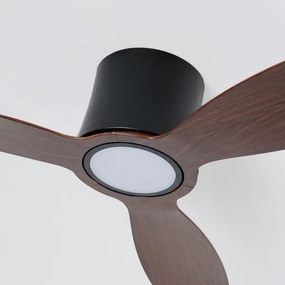 ZEVENTI - Ventilator de tavan LED VENTORA LED/24W/230V Wi-Fi Tuya negru/nuc +telecomandă