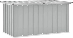 vidaXL Ladă de depozitare pentru grădină, gri, 129x67x65 cm