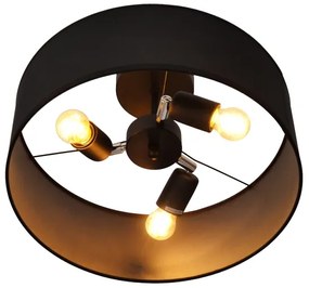 Lustră pe tijă ALBA 3xE27/15W/230V neagră