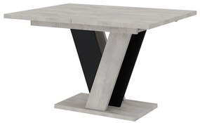 Masă de sufragerie Venag (gri deschis + Negru) (pentru 4 până la 6 persoane). 1055269