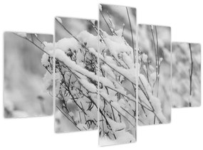 Tablou - Ramuri înzăpezite (150x105 cm)