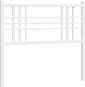 vidaXL Tăblie de pat de schimb metalică, alb, 107 cm