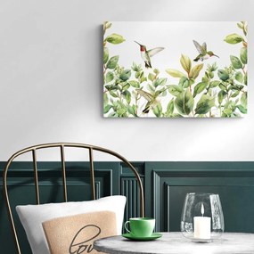 Tablou colibri si frunze