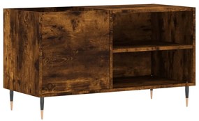 vidaXL Dulap pentru discuri stejar afumat 85x38x48 cm lemn prelucrat