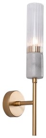 Aplica design decorativ modern MARBLE alb/auriu