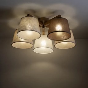 Lustră aplicată LATTE SABIA Brilagi 5xE27/15W/230V pin/mix