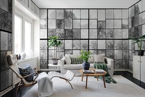 Fototapet, Factory Window, Graphite, Rebel Walls