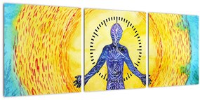 Tablou - Puterea spiritului (cu ceas) (90x30 cm)