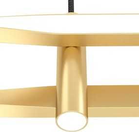 Eglo 901226 - Lustră suspendată cu cablu COLMEAL LED/21W/230V, auriu