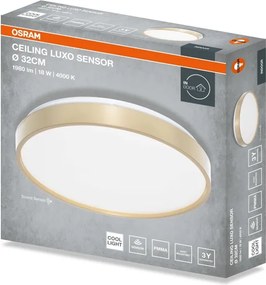 Osram - Lampă de tavan LED CEILING LUXO, 18 W, 230 V, Ø 32 cm, aurie