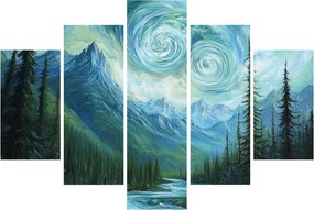 Tablou - Peisaj cu o adiere din Van Gogh (150x105 cm)