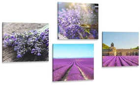 Set tablouri lavandă frumoasă