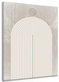 Tablou curcubeu modern bej Mid-Century