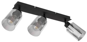 Plafoniera cu 3 spoturi directionabile design modern HADERA negru