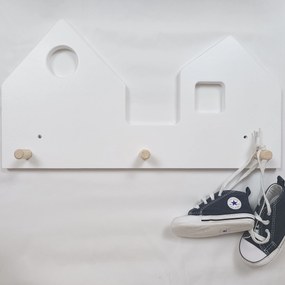 Set 2 rafturi perete + Cuier Montessori NEST SET Green