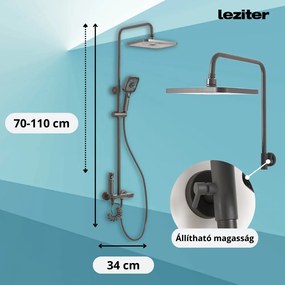 Set de duș multifuncțional Eliz grafit