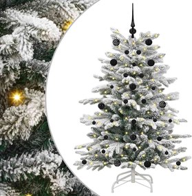 vidaXL Brad de Crăciun artificial cu ramuri articulare Alb 150 cm