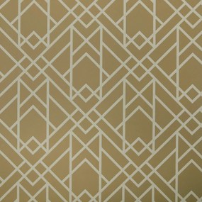 Tapet Metro, Mustard Yellow Luxury Geometric, 1838 Wallcoverings, 5.3mp / rola