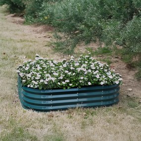 Strat înălţat de grădină, verde, oţel, SADAN TYP 7