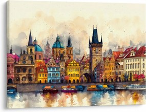 Tablou - Toamna în orașul pictat (70x50 cm)