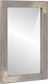 vidaXL Oglindă pentru baie cu oglindă Gri 70 x 50 x 2,5 cm