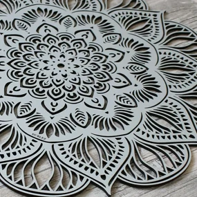 DUBLEZ | Mandala 3D sculptată - Floare de Lotus