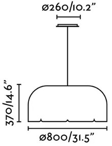 Lustră LED pe cablu Faro 20104 MUTE LED/24W/230V 4000K