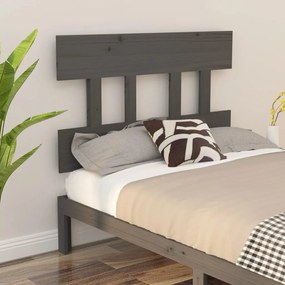 vidaXL Tăblie de pat, gri, 93,5x3x81 cm, lemn masiv de pin