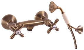 RAV Slezák MK180.5/2SM - Set de duș MORAVA RETRO cu baterie, alamă antichizată