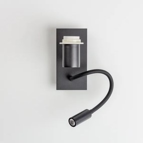 Lampă LED flexibilă de perete Brilagi NUBILA 1xE27/25W/230V + LED/3W negru/gri