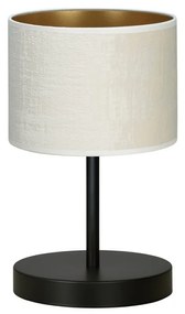 Veioza, lampa de masa design modern Hilde negru, alb