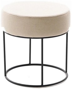 Taburet RELO, Ø 40 cm, crem