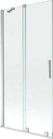 Mexen Velar paravan de baie cu 2 uși glisante 95 x 150 cm, transparent, crom - 896-095-000-01-01
