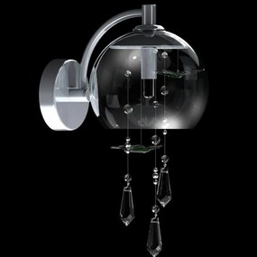 Aplica moderna Vision decorata cu fluturi si Cristal Bohemia Exclusive PAPILLON – WL