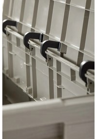 Cutie de depozitare pentru grădină gri deschis din plastic Woodys – Toomax