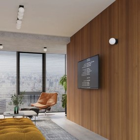 Aplică de perete neagră-albă Blaze – Sollux