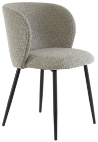 Scaun de sufragerie gri tapițat Elyna – Light &amp; Living