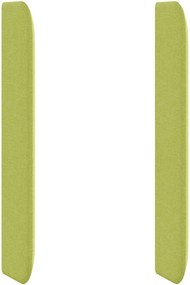 vidaXL Ureche pentru Tăblie Gri 80 x 16 x 4 cm țesătură