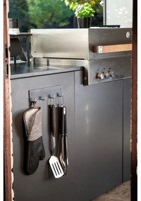 Bară magnetică pentru ustensile de bucătărie Black Outdoor Kitchen Ima, negru