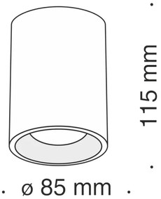 Spot Maytoni C012CL-01B SLIM 1xGU10/50W/230V negru