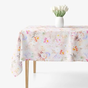 Goldea față de masă 100% bumbac deluxe - flori sălbatice 100 x 100 cm