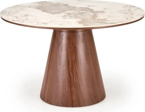 Masa ARANI, bej/nuc, piatra sinterizata, 120x76 cm