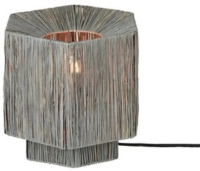 Veioza/Lampa Eco din Rafie, Panama octogon S, gri