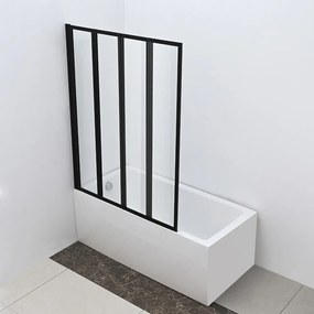 Paravan de baie Tribeca 110x140 cm negru