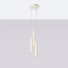 Lustră crem ø 19,5 cm Castro – Sollux