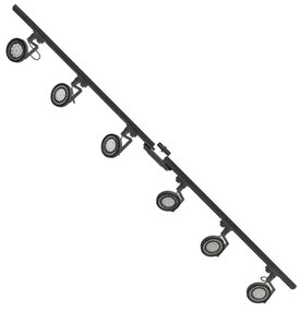 Spot în sistem de șină Zuma Line 3028 MASTER 6xGU10/10W/230V negru
